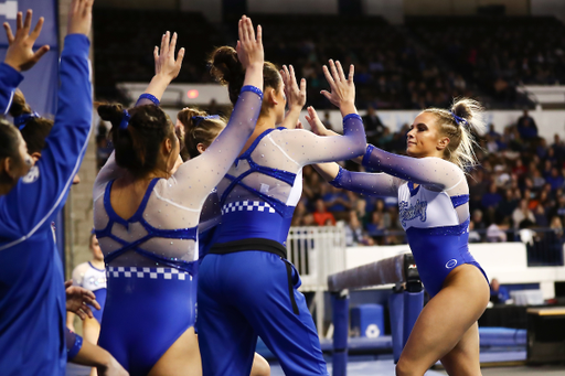 Josie Angeny.

Kentucky falls to Florida, 197.800-196.600.

Photo by Elliott Hess | UK Athletics