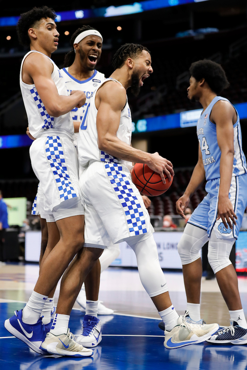 Davion Mintz. Isaiah Jackson. Jacob Toppin.

Kentucky loses to North Carolina 75-63.

Photo by Chet White | UK Athletics