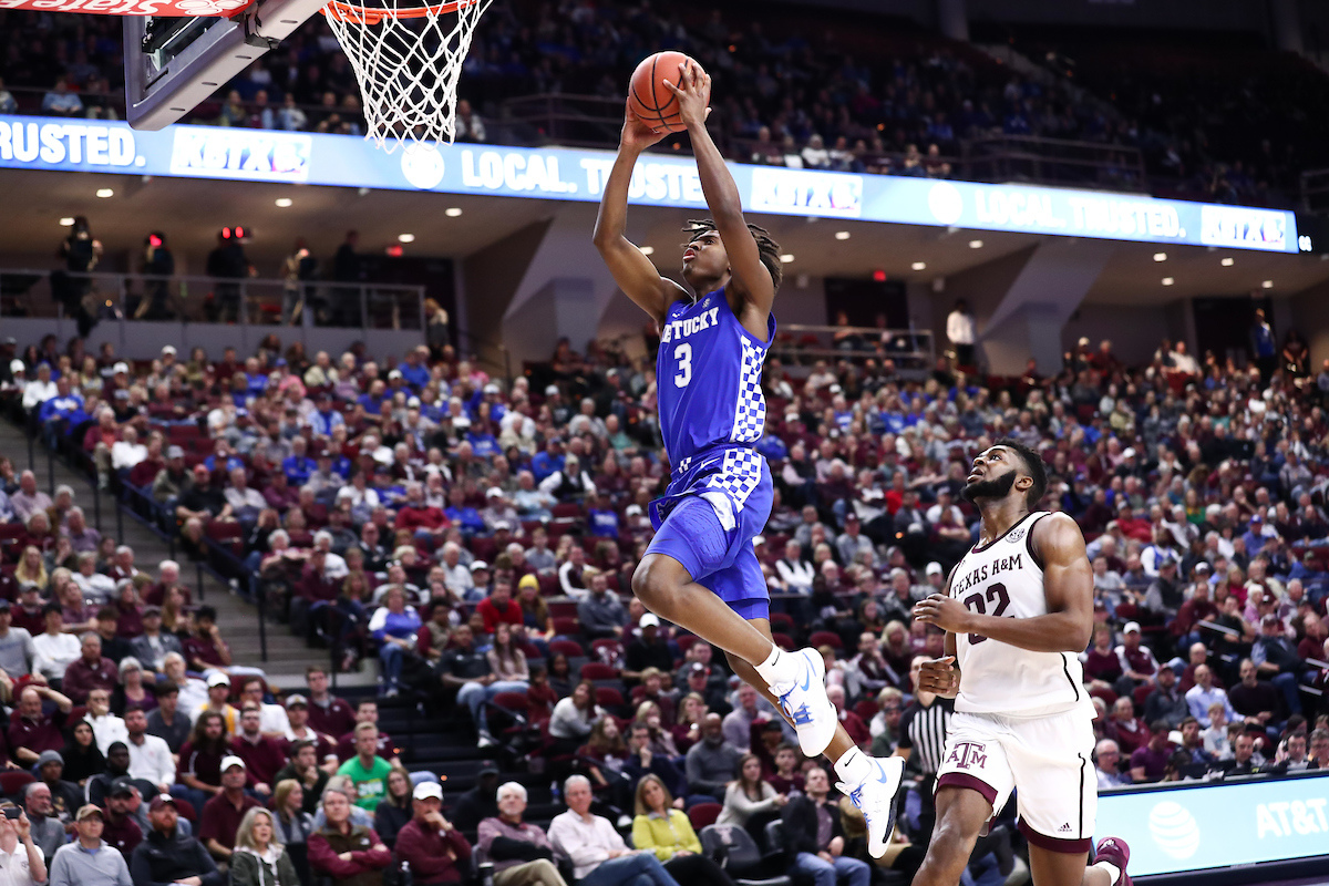 Tyrese Maxey.

Kentucky beat Texas A&M 69-60.

Photo by Elliott Hess | UK Athletics