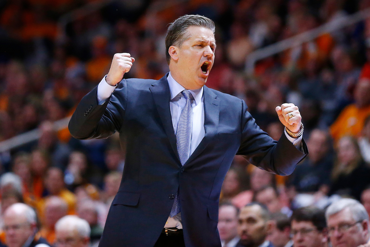John Calipari.

The University of Kentucky men's basketball team falls to Tennessee 76-65 on Saturday, January 6, 2018, at Thompson-Boling Arena in Knoxville, TN.

Photo by Chet White | UK Athletics