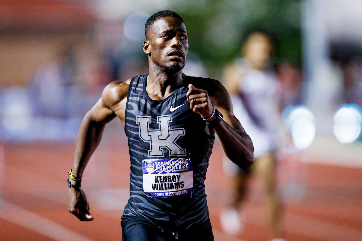Kenroy Williams.

SEC Outdoor Track and Field Championships Day 1.

Photo by Elliott Hess | UK Athletics