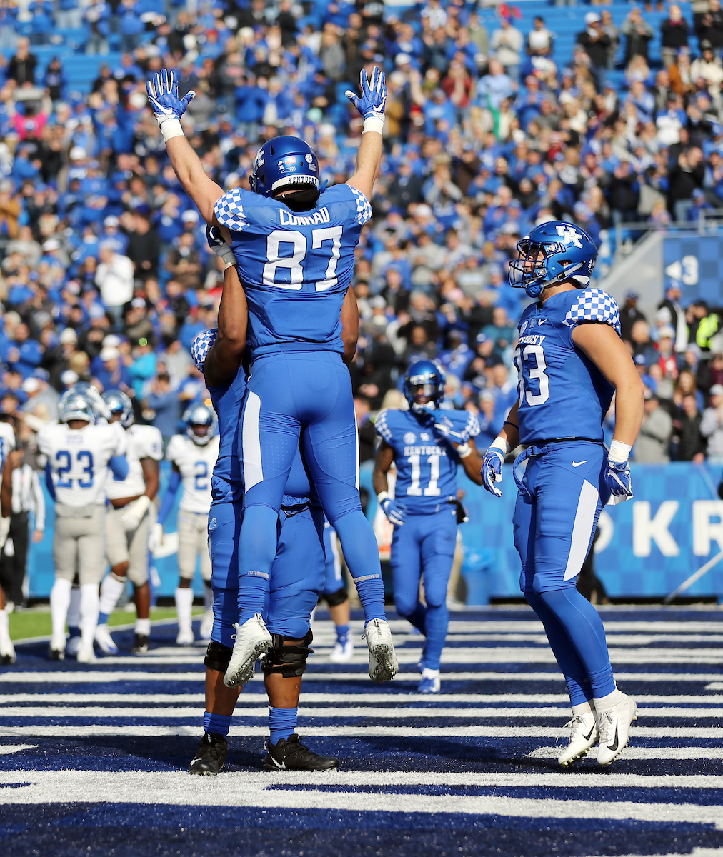 CJ Conrad

UK Football beats MTSU 34-23 on Senior Day at Kroger Field. 

Photo by Britney Howard | UK Athletics