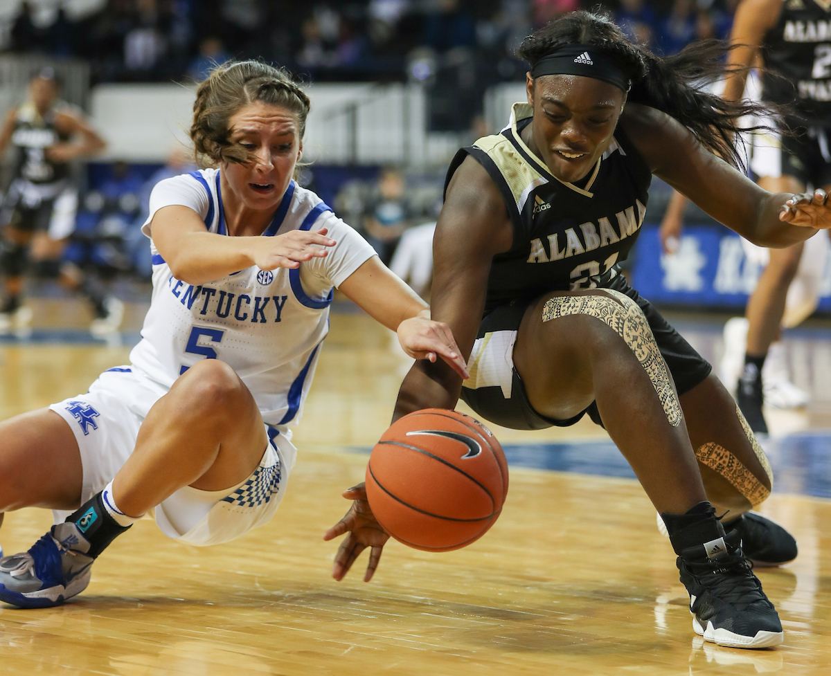 Blair Green

UK Women's Basketball beats Alabama State on Wednesday, November 7, 2018 .

Photo by Eddie Justice  | UK Athletics