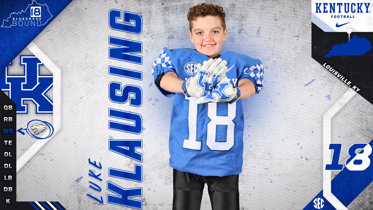 Eleven-year old Luke Klausing Signs with Kentucky Football