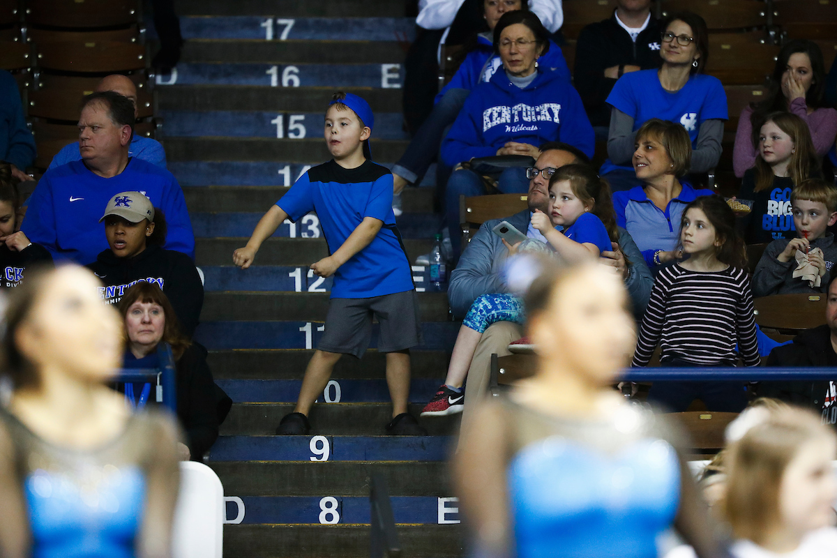 Fans.

The UK gymnastics team hosted #11 Auburn at Memorial Coliseum.

Photo by Chet White| UK Athletics