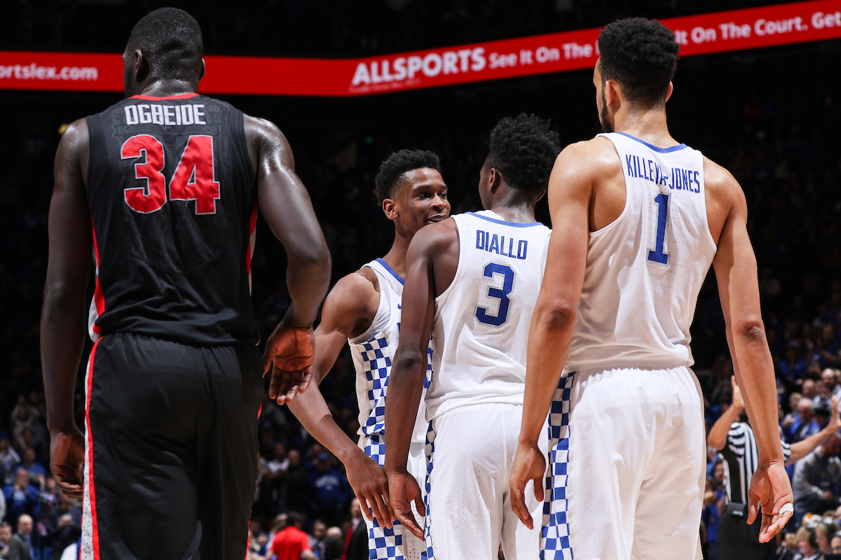Shai Gilgeous-Alexander.

The University of Kentucky men's basketball team beat Georgia 66-61 on Sunday, December 31, 2017 at Rupp Arena in Lexington, Ky.

Photo by Elliott Hess | UK Athletics