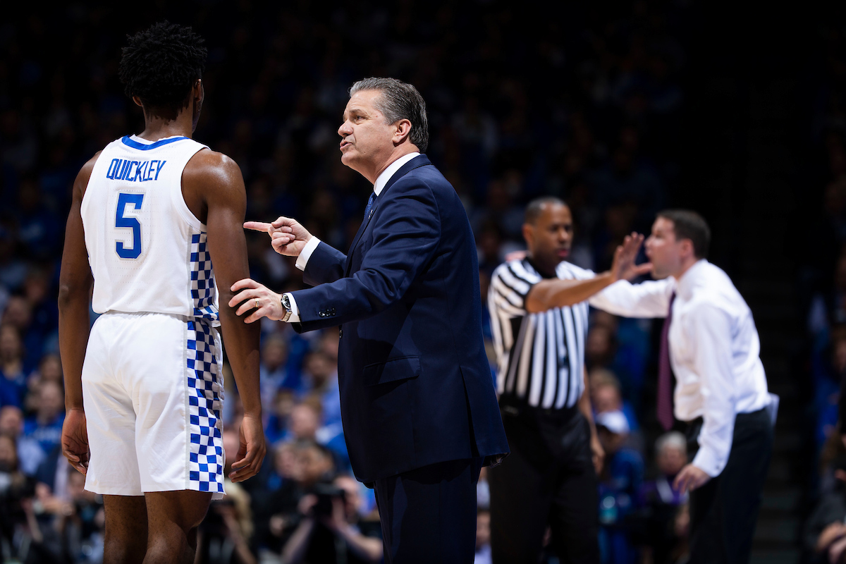 John Calipari. Immanuel Quickley.

UK falls to LSU 73-71.

Photo by Chet White | UK Athletics
