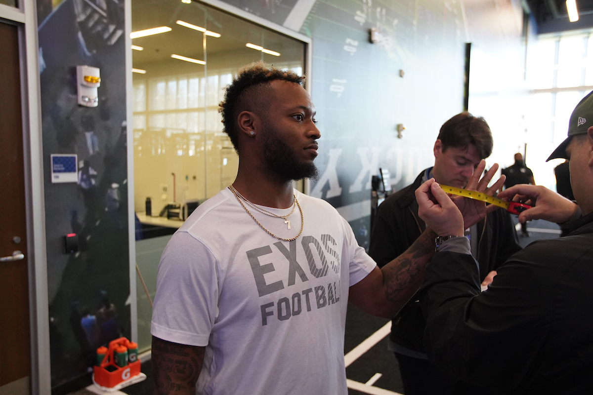 Mike Edwards.

Pro Day for UK Football.

Photo by Jacob Noger | UK Athletics