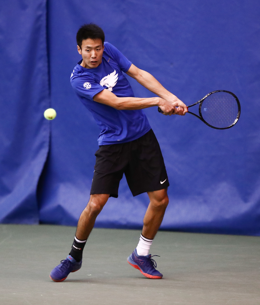 RYO MATSUMURA.

The University of Kentucky men's tennis team host IUPUI. 


Photo by Elliott Hess | UK Athletics