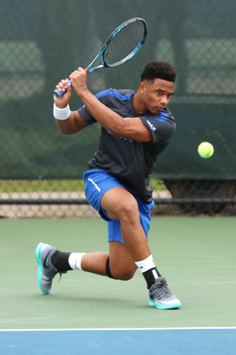 William Bushamuka.

The University of Kentucky men's tennis team beats Northern Illinois on Sunday, February 25, 2018 at Boone Tennis Center in Lexington, Ky.

Photo by Quinn Foster I UK Athletics