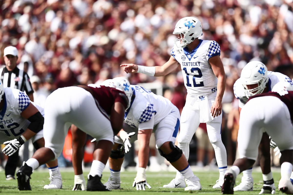Sawyer Smith.

Kentucky falls to Mississippi State, 28-13.

Photo by Elliott Hess | UK Athletics