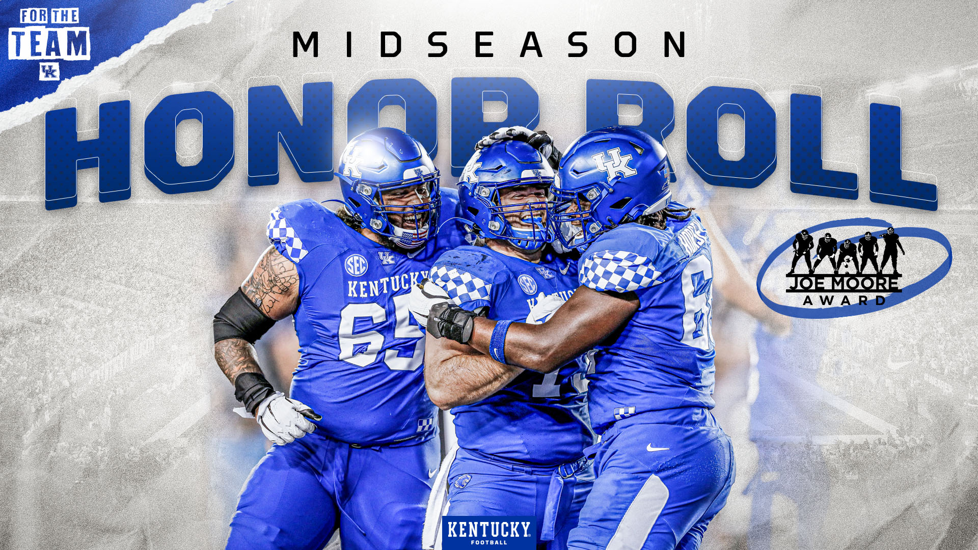 Kentucky Offensive Line Named to Joe Moore Midseason Honor Roll