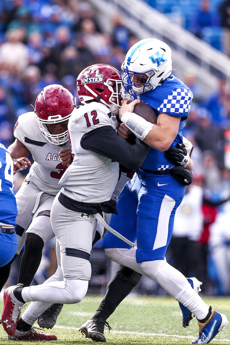 Will Levis.

Kentucky beat New Mexico State 56-16.

Photo by Sarah Caputi | UK Athletics
