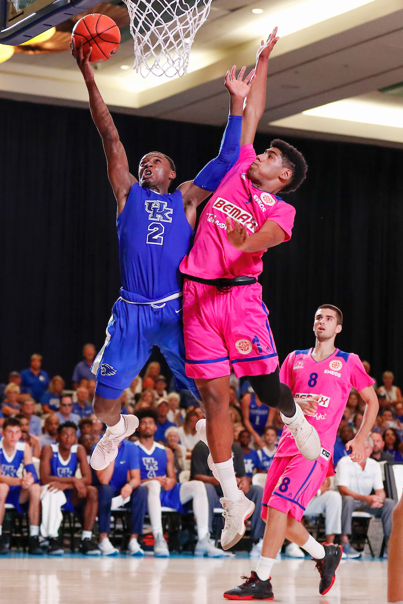 Ashton Hagans.

The University of Kentucky men's basketball team beat Serbia's Mega Bemax 100-64 at the Atlantis Imperial Arena in Paradise Island, Bahamas, on Saturday, August11, 2018.

Photo by Chet White | UK Athletics