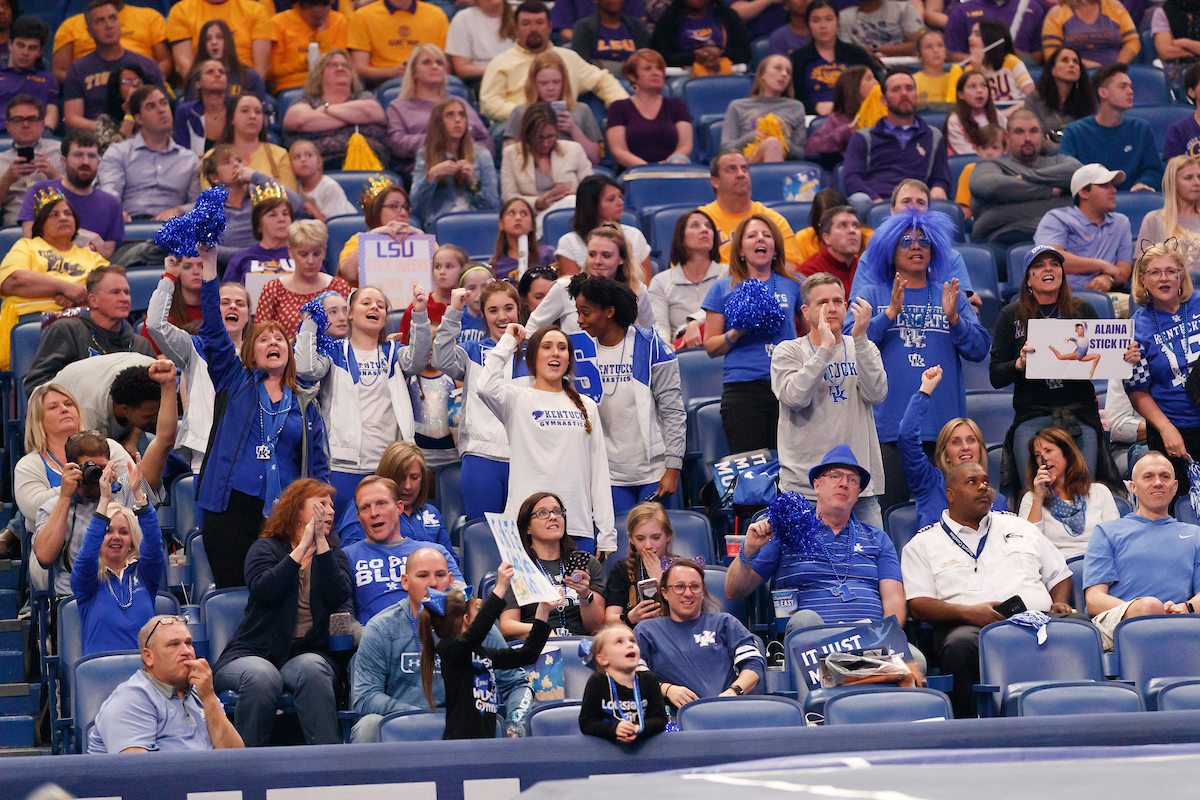Gymnastics scores 196.225 at SEC Championship.

 
Photo by Elliott Hess | UK Athletics