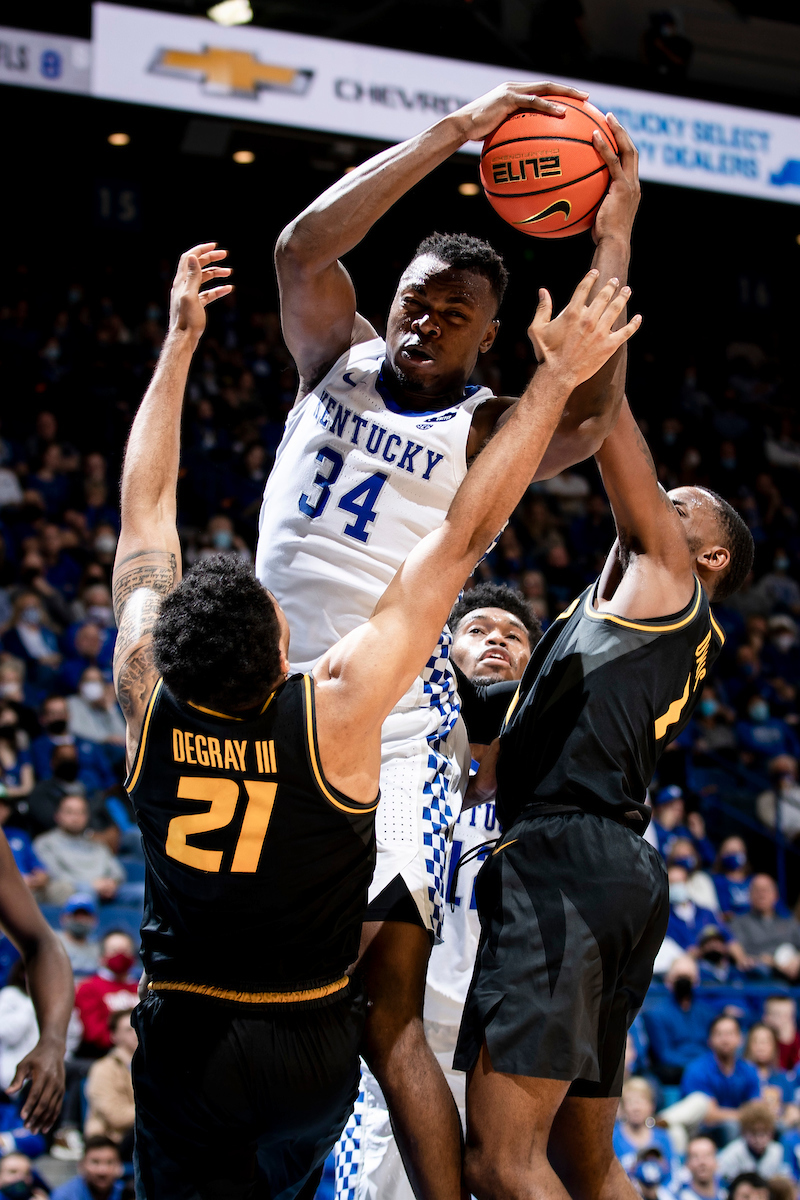 Oscar Tshiebwe.

Kentucky beat Missouri 83-56.

Photos by Chet White | UK Athletics
