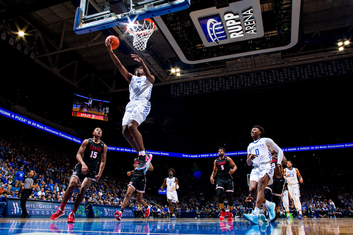 Tyrese Maxey.

Kentucky beat Lamar 81-56.

Photo by Chet White | UK Athletics