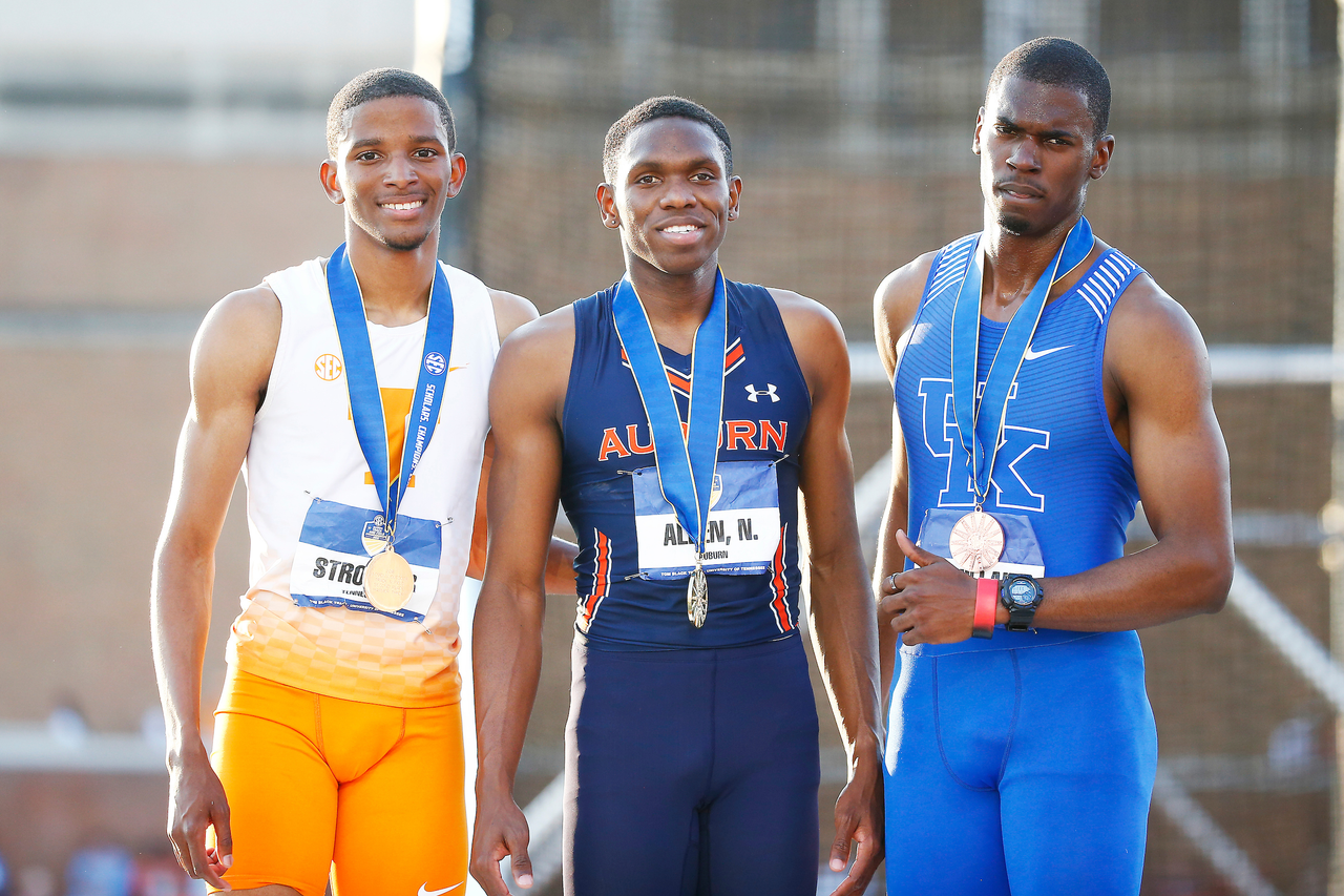 Dwight St. Hillaire.

Day three of the 2018 SEC Outdoor Track and Field Championships on Sunday, May 13, 2018, at Tom Black Track in Knoxville, TN.

Photo by Chet White | UK Athletics