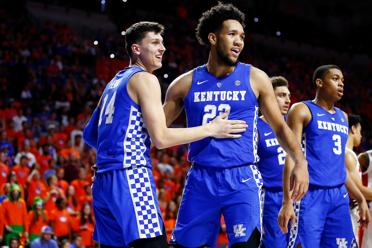 EJ Montgomery. Tyler Herro.

Kentucky men's basketball beat Florida 65-54.

Photo by Quinn Foster | UK Athletics