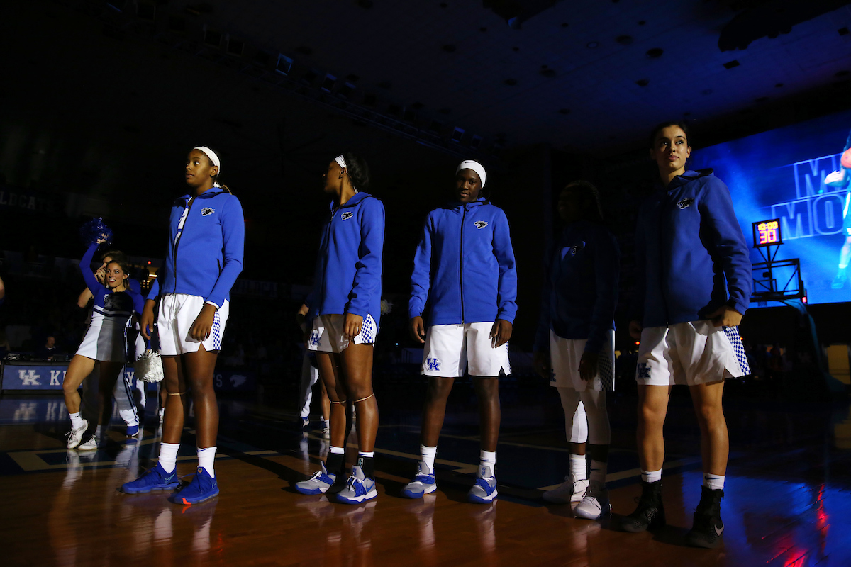 The Women's Basketball team beat Lincoln Memorial University.
Photo by Britney Howard | UK Athletics