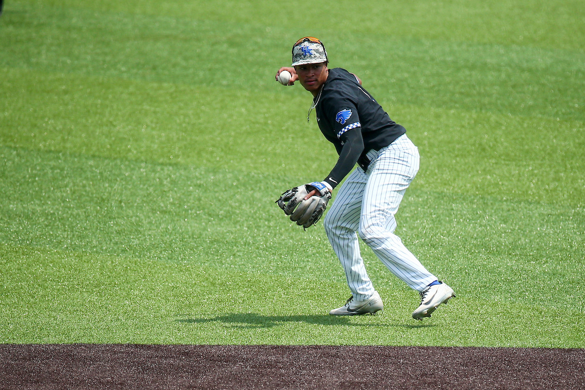 Daniel Harris IV. 

Kentucky beats Auburn 6-3.

Photo by Sarah Caputi | UK Athletics