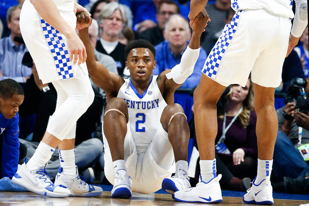 Ashton Hagans.

The UK men's basketball team beat Kansas 71-63 at Rupp Arena on Saturday, January 26, 2019.

Photo by Chet White| UK Athletics