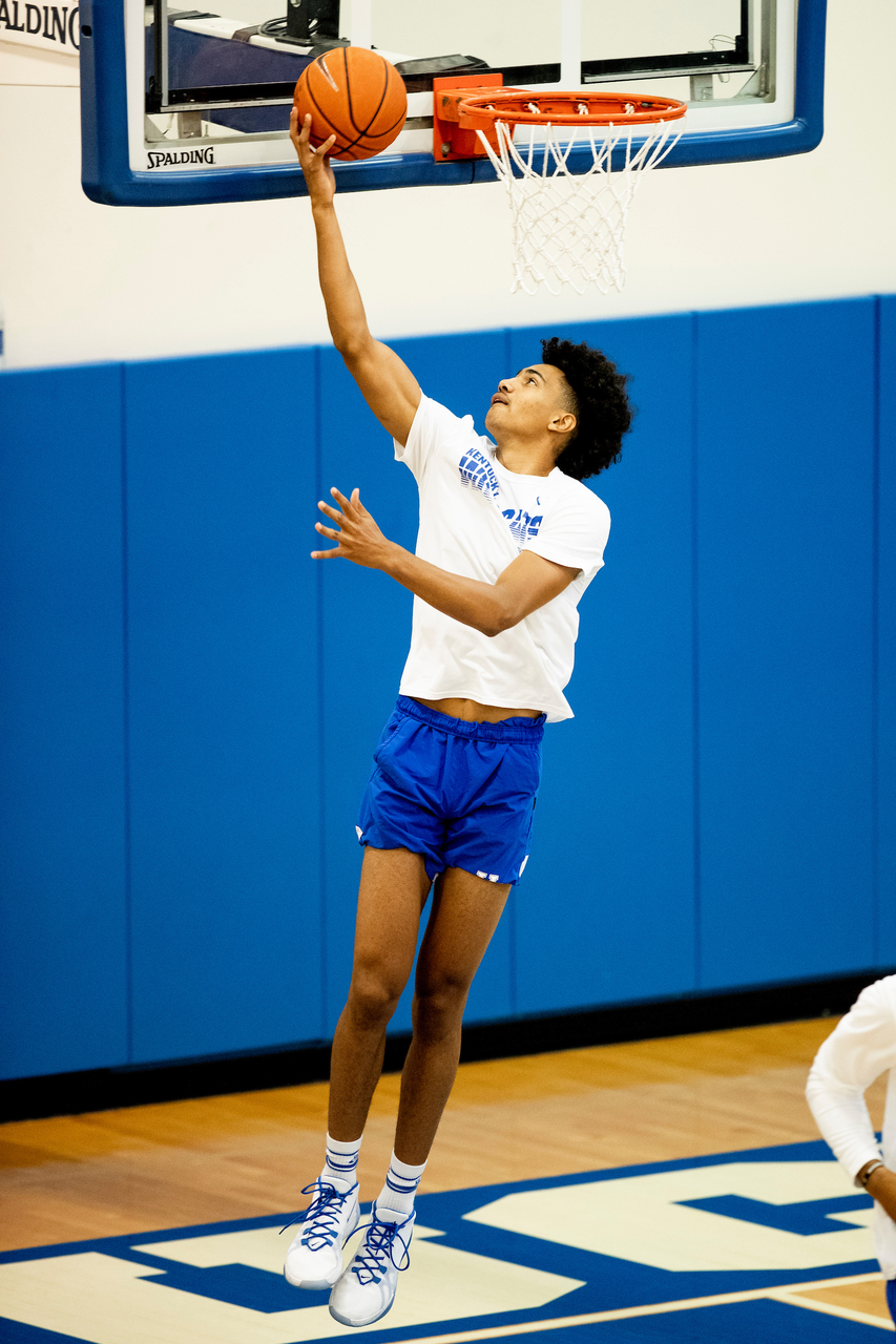 Jacob Toppin.

Kentucky menâ??s basketball workouts.

Photo by Chet White | UK Athletics