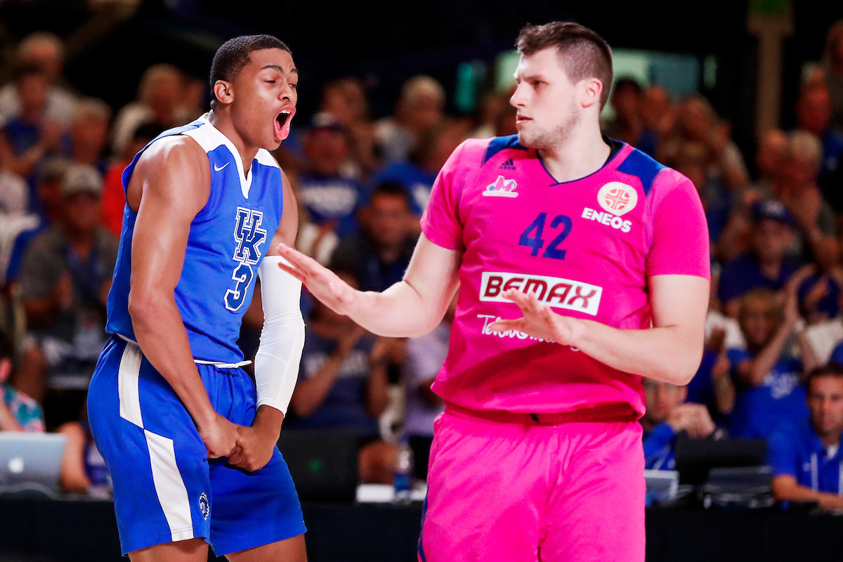 Keldon Johnson.

The University of Kentucky men's basketball team beat Serbia's Mega Bemax 100-64 at the Atlantis Imperial Arena in Paradise Island, Bahamas, on Saturday, August11, 2018.

Photo by Chet White | UK Athletics