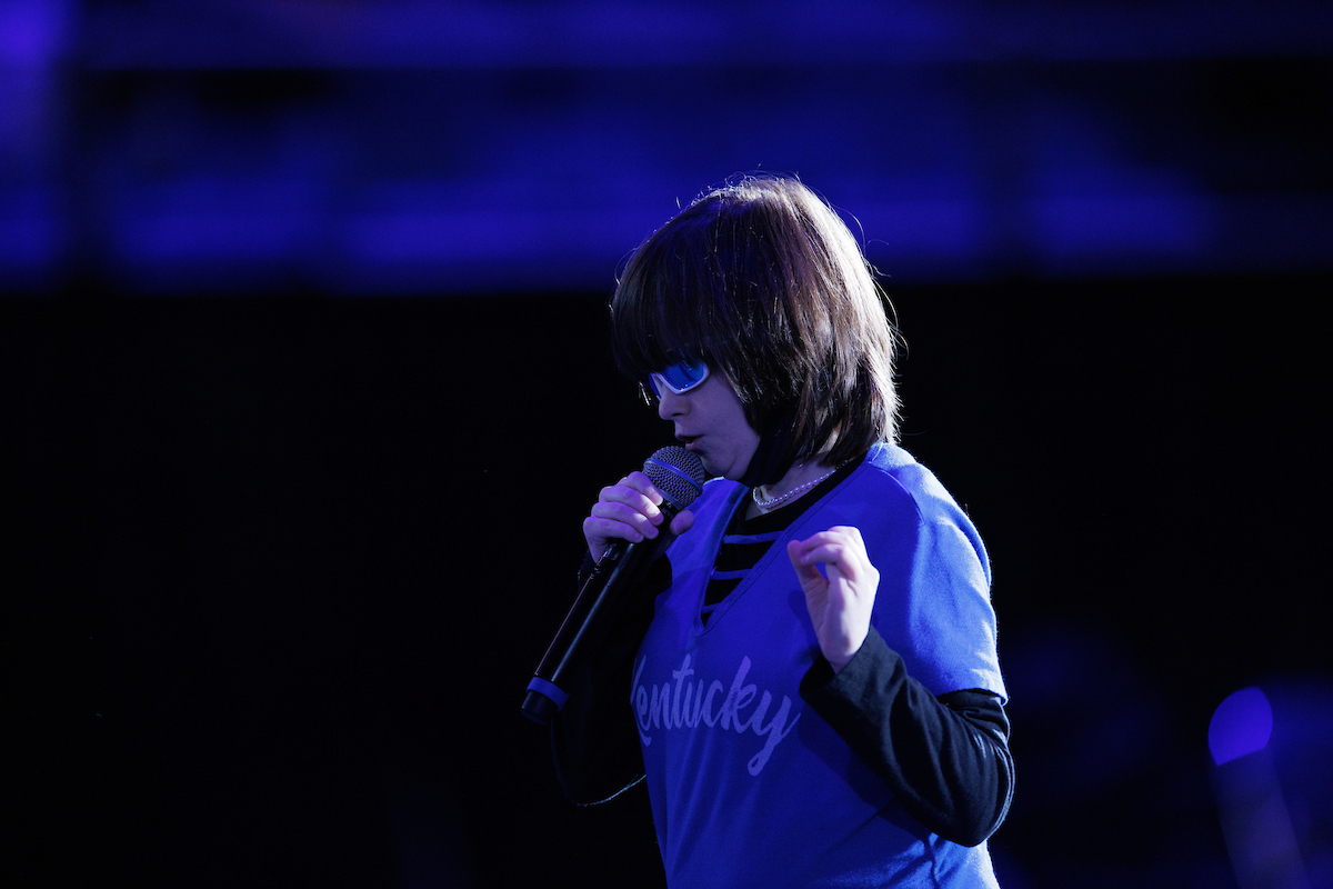 National Anthem.

Kentucky beats Ball State, 196.525-194.750.

Photo by Elliott Hess | UK Athletics