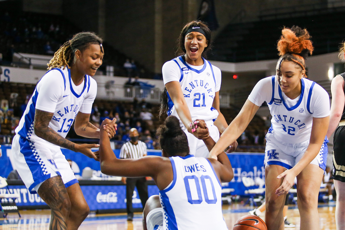 Nyah Leveretter.

Kentucky beats Wofford 98-37.

Photo by Hannah Phillips | UK Athletics