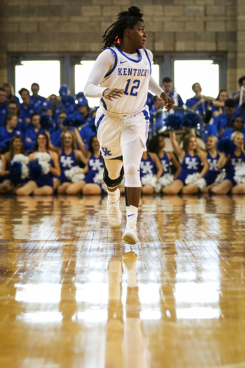 Amanda Paschal. Band. 

UK Women's Basketball beat High Point University 71-49 at Memorial Coliseum  on Sunday, November 18th, 2018.

Photo by Eddie Justice | UK Athletics