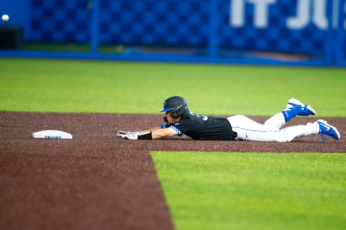 Cam Hill. 

Kentucky falls to Arkansas 5-2