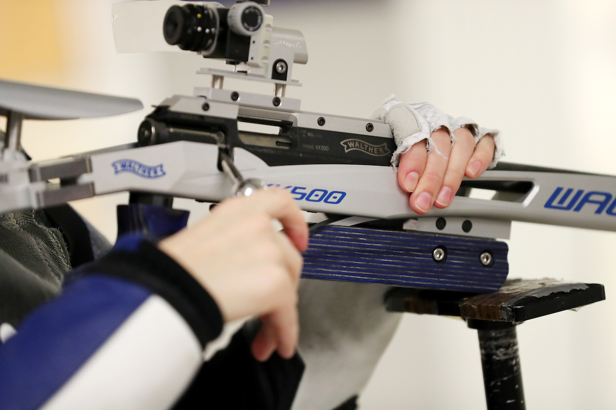 Rifle faces Akron. 

Photo by Britney Howard  | UK Athletics
