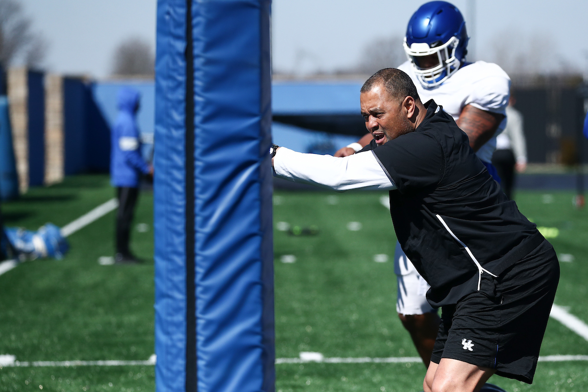 ANWAR STEWART.

Spring Practice.

Photo by Elliott Hess | UK Athletics