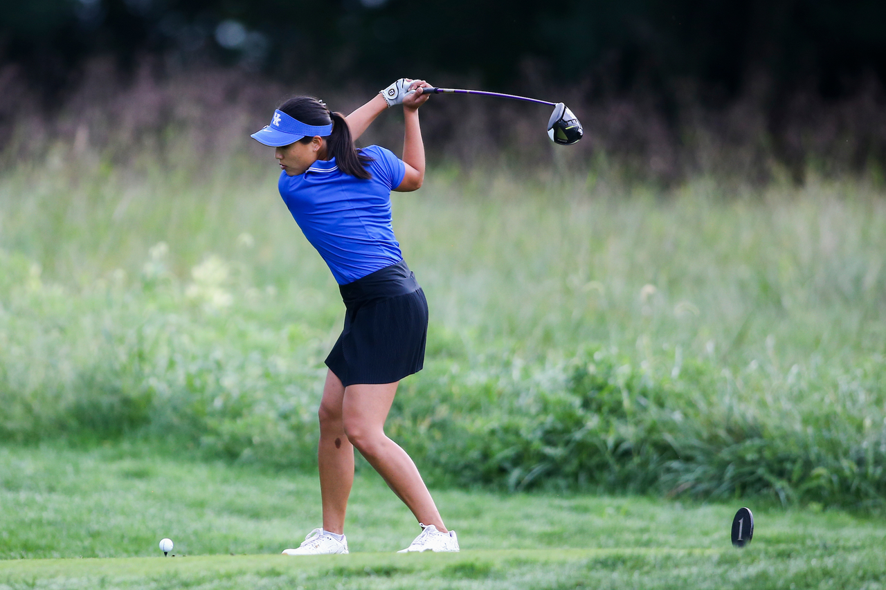 Josephine Chang.

Kentucky women's golf practice at the University Club of Kentucky.

Photo by Grant Lee | UK Athletics