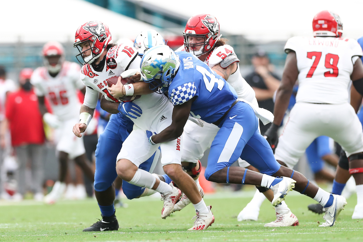 JAMIN DAVIS.

Kentucky beats NC State, 23-21, to win the TaxSlayer Gator Bowl.

Photo by Elliott Hess | UK Athletics