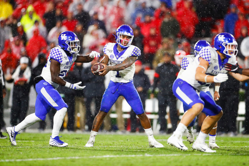 Lynn Bowden. Kavosiey Smoke.

Kentucky falls to Georgia 21-0.

Photo by Chet White | UK Athletics