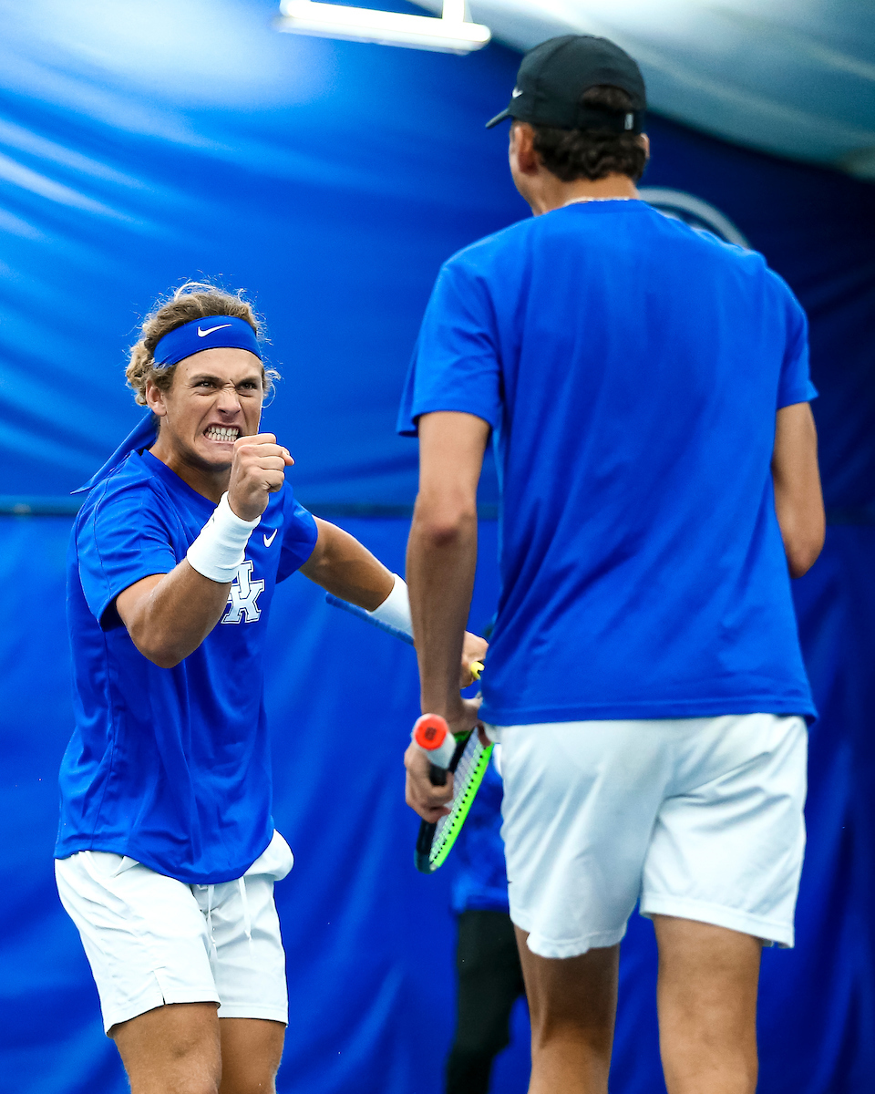 Liam Draxl. Celebration.Kentucky vs NorthWestern University during the 2nd round of the NCAA tournament.Photo by Eddie Justice | UK Athletics