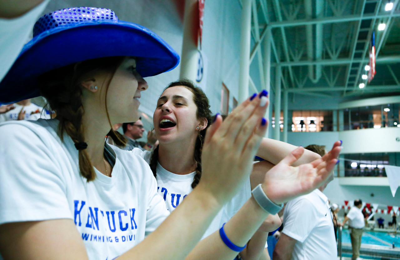 Photos from the afternoon portion of the final day of the 2019 SEC Swimming and Diving Championships in the Gabrielsen Natatorium at the University of Georgia in Athens, Ga., on Saturday, Feb. 23, 2019. (Casey Sykes)