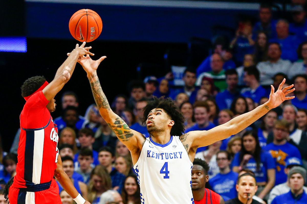 Nick Richards. 

UK beat Ole Miss 67-62

Photo By Barry Westerman | UK Athletics