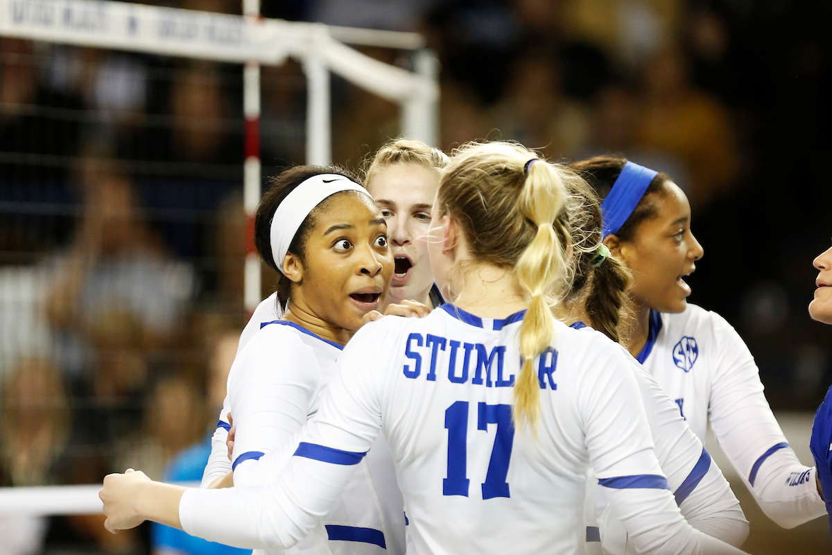 Alli Stumler

UK volleyball beats Purdue in the second round of the NCAA Tournament.  

Photo by Meghan Baumhardt  | UK Athletics