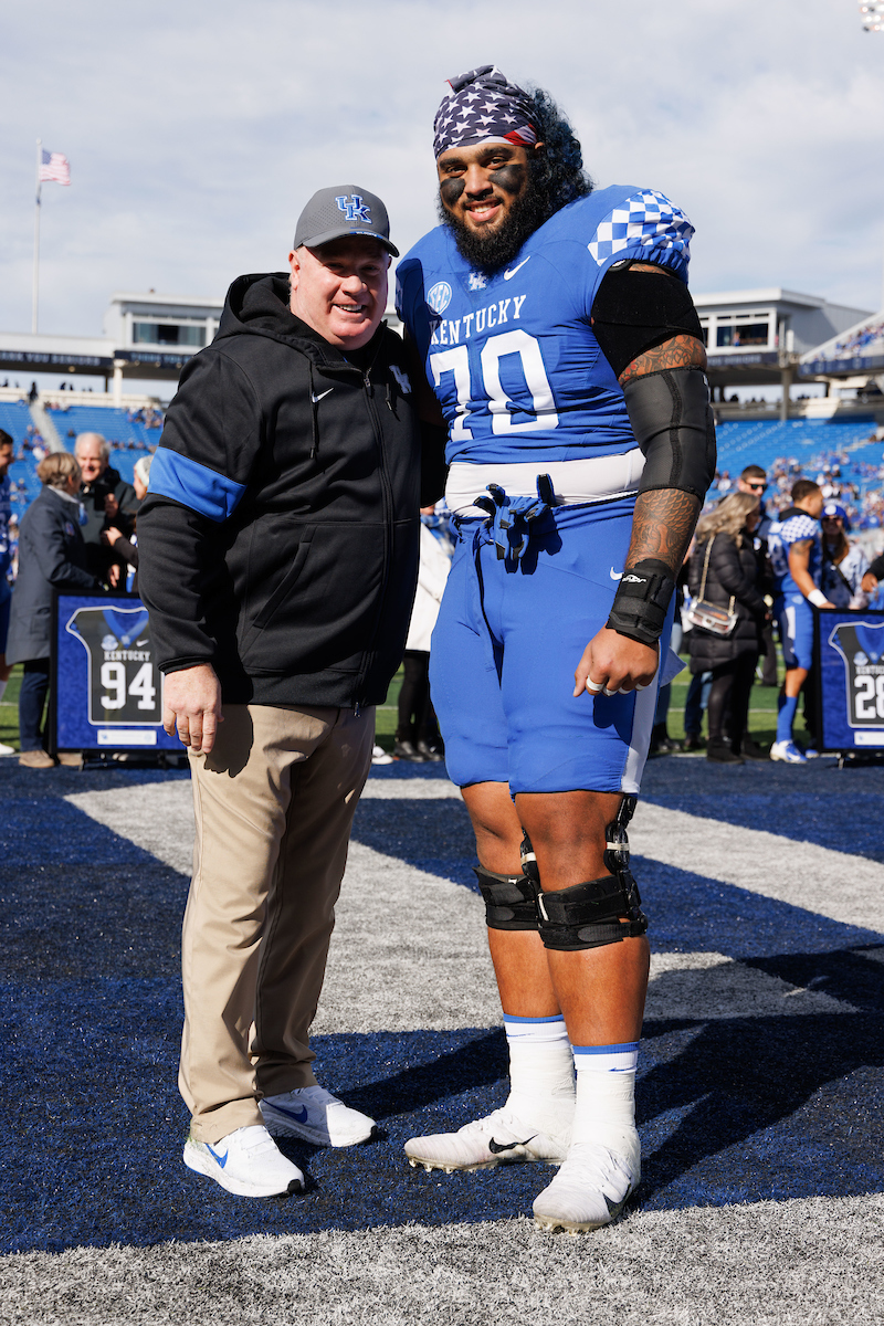 Darian Kinnard.

Kentucky beat New Mexico State 56-16.

Photo by Elliott Hess | UK Athletics