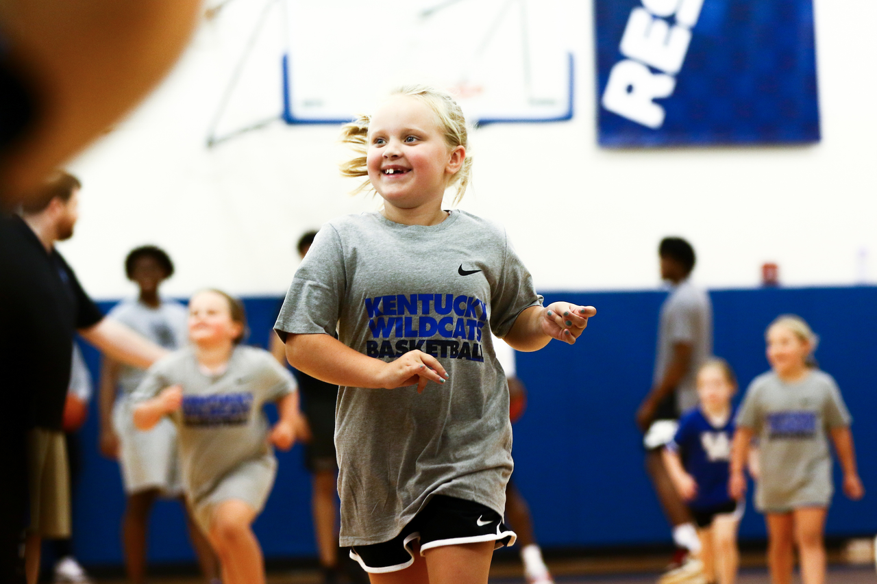 Fans. 

Kentucky men's basketball during the 2019 John Calipari Father/Daughter Camp on Saturday, June 22. 

Photo by Eddie Justice | UK Athletics