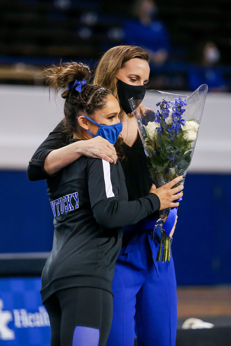 Madison Averett.

Gymnastics Senior Night.

Photo by Hannah Phillips | UK Athletics