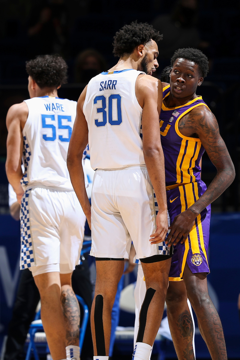Olivier Sarr.

Kentucky beat LSU, 82-69.

Photo by Chet White | UK Athletics