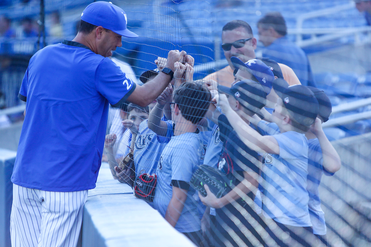 Coach Nick Mingione.

Kentucky defeats Tennessee Tech 13-0.

Photo by Sarah Caputi | UK Athletics