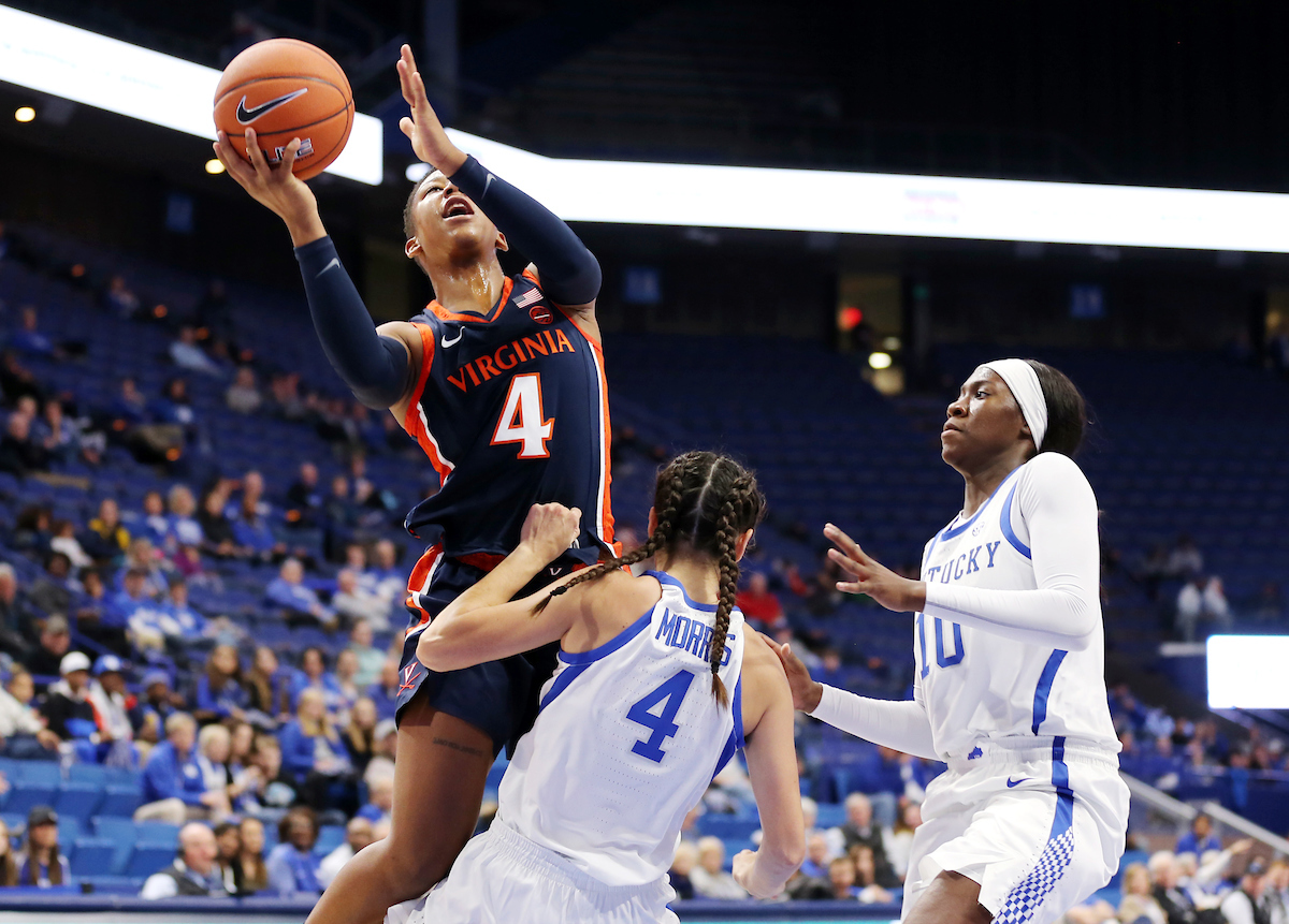 Maci Morris, Rhyne Howard


Women's Basketball beats Virginia 63-51 at Rupp Arena on Thursday, November 15, 2018.

Photo by Britney Howard  | UK Athletics