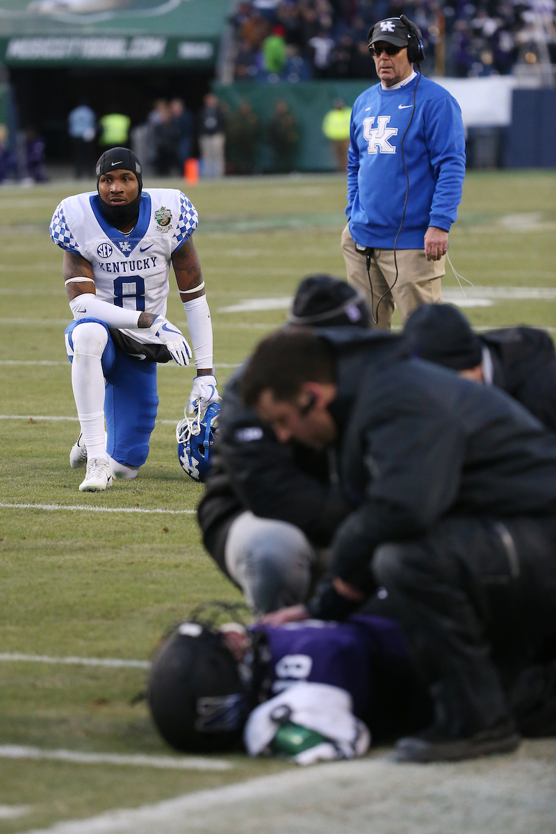 Derrick Baity.

The University of Kentucky football team falls to Northwestern 23-24 in the Music City Bowl on Friday, December 29, 2017, at Nissan Field in Nashville, Tn.

Photo by Chet White | UK Athletics