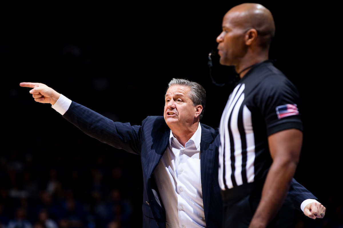 John Calipari.

Kentucky beat Fairleigh Dickinson.

Photo by Chet White | UK Athletics