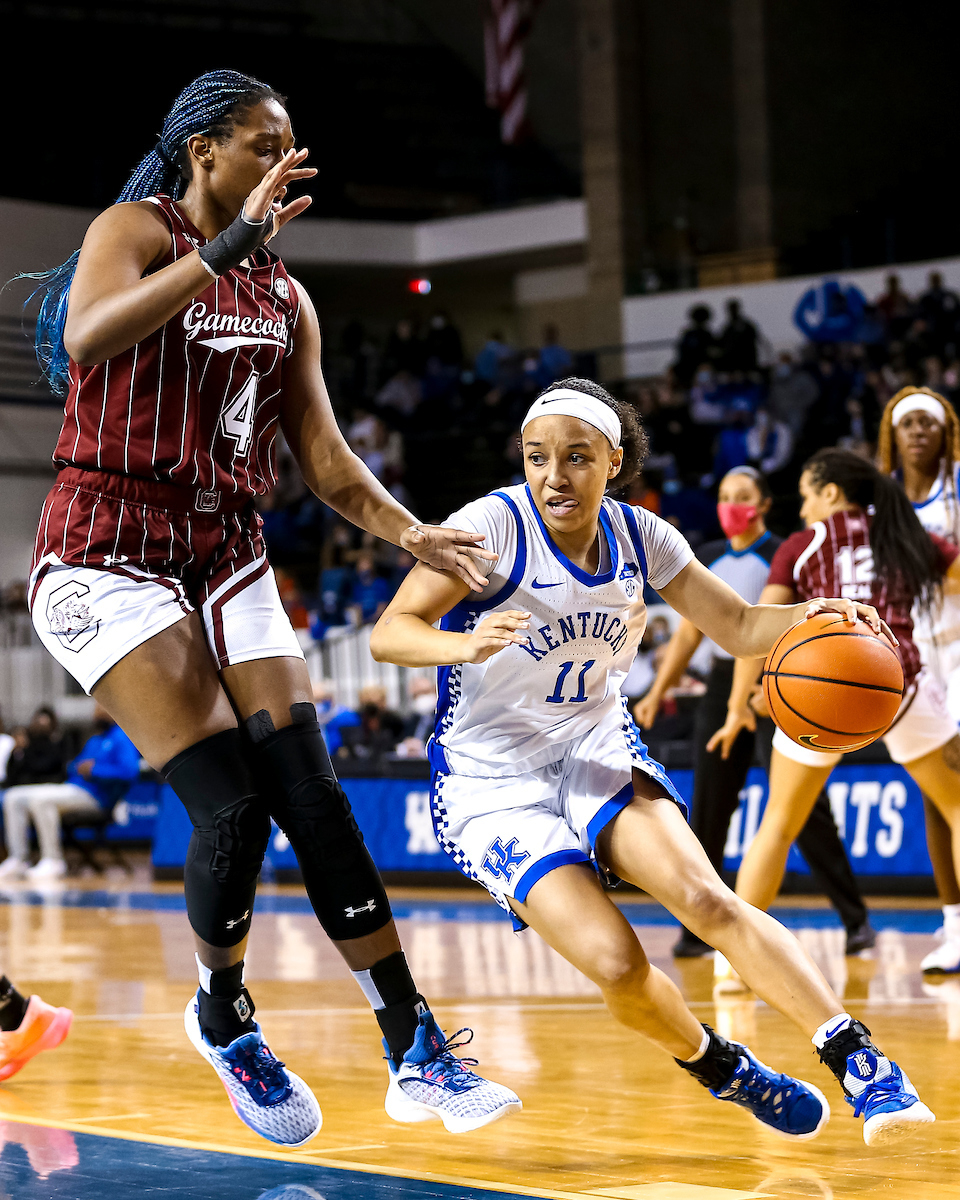 Jada Walker.

Kentucky loses to South Carolina 59-50..

Photo by Eddie Justice | UK Athletics